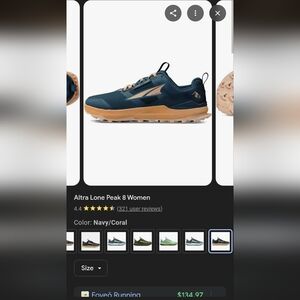 Altra Blue and Coral Running Shoes